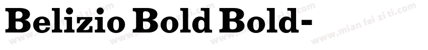 Belizio Bold Bold字体转换